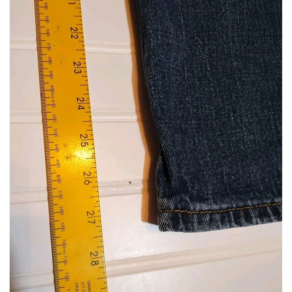 Levis Relaxed Fit Dark‎ Wash Jeans 39x28 (Tag 38x32) Straight Leg Western Cowboy